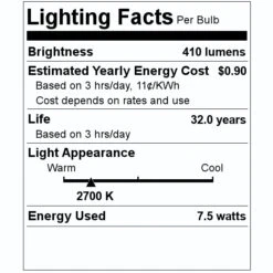 Soraa LED Reflector Flood Retrofit (01123) -Light Bulbs Sales 01123 Lighting Facts Labelmd