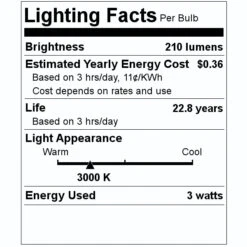 Satco LED Reflector Flood Retrofit (08603) -Light Bulbs Sales 08603 Lighting Facts Labelmd
