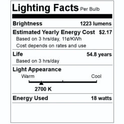 Nicor LED Downlight (10298) -Light Bulbs Sales 10298 Lighting Facts Labelmd