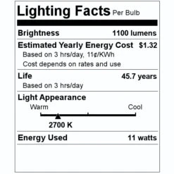 TCP LED Downlight (19575) -Light Bulbs Sales 19575 Lighting Facts Labelmd