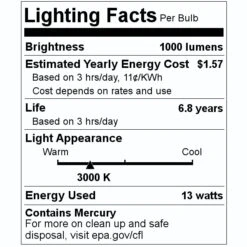 Philips Fluorescent Light Bulb (207035) 9 Philips Fluorescent Light Bulb (207035) -Light Bulbs Sales 207035 Lighting Facts Labelmd