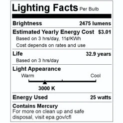 Sylvania Fluorescent Light Bulb (22232) 9 Sylvania Fluorescent Light Bulb (22232) -Light Bulbs Sales 22232 Lighting Facts Labelmd