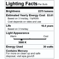 Sylvania Fluorescent Light Bulb (23482) 9 Sylvania Fluorescent Light Bulb (23482) -Light Bulbs Sales 23482 Lighting Facts Labelmd