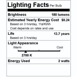 Aamsco LED Reflector Flood Retrofit (25027) -Light Bulbs Sales 25027 Lighting Facts Labelmd