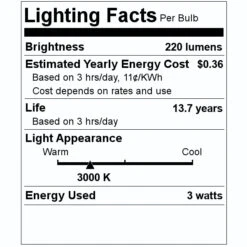 Satco LED Reflector Flood Retrofit (29004) -Light Bulbs Sales 29004 Lighting Facts Labelmd
