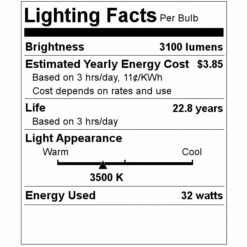 GE LED Light Bulb (30237) -Light Bulbs Sales 30237 Lighting Facts Labelmd