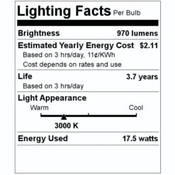 Nuvo LED Ceiling Light Fixture (32798) -Light Bulbs Sales 32798 Lighting Facts Labelmd