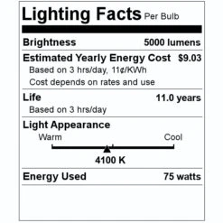Philips Light Bulb (423160) -Light Bulbs Sales 423160 Lighting Facts Labelmd