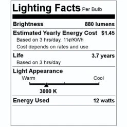 Philips LED Reflector Flood Retrofit (471052) -Light Bulbs Sales 471052 Lighting Facts Labelmd