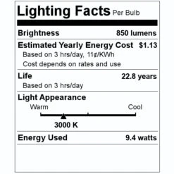 Philips LED Reflector Flood Retrofit (546969) -Light Bulbs Sales 546969 Lighting Facts Labelmd