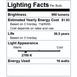 Philips LED Reflector Flood Retrofit (552414) -Light Bulbs Sales 552414 Lighting Facts Labelmd