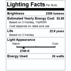 Maxlite LED Flush Mount Ceiling Fixture (56293) -Light Bulbs Sales 56293 Lighting Facts Labelmd