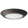 10" Round - 21.5 Watt - 120 Volt - 3,000K - Natural White - Mahogany Bronze- Disk - Flush Mount - Contemporary Style - Dimmable| Nuvo LED Ceiling Light Fixture -Light Bulbs Sales 62220alg