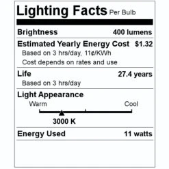 Nuvo LED Ceiling Light Fixture (68111) -Light Bulbs Sales 68111 Lighting Facts Labelmd