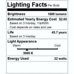 Nuvo LED Ceiling Light Fixture (71375) -Light Bulbs Sales 71375 Lighting Facts Labelmd