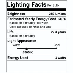 Feit Electric Reflector Flood Retrofit (77217) -Light Bulbs Sales 77217 Lighting Facts Labelmd