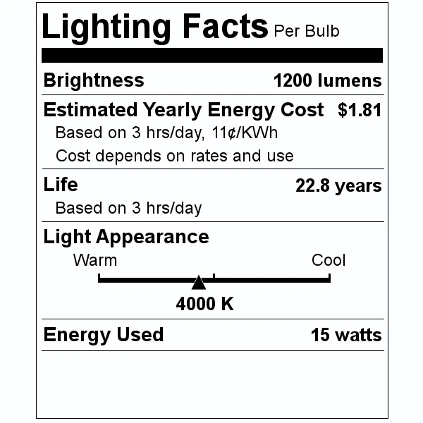 Bulbrite LED Light Bulb (772254) 5 Bulbrite LED Light Bulb (772254) - Image 3