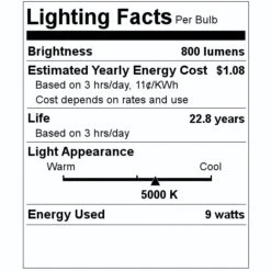 Sylvania LED Reflector Flood Retrofit (78679) 7 Sylvania LED Reflector Flood Retrofit (78679) -Light Bulbs Sales 78679 Lighting Facts Labelmd