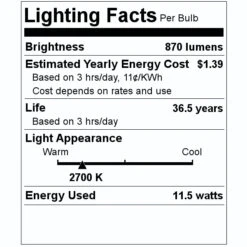 Halco LED Reflector Flood Retrofit (81097) -Light Bulbs Sales 81097 Lighting Facts Labelmd