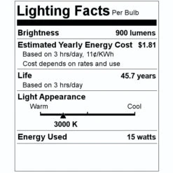 Sunlite LED Light Fixture (81274) 7 Sunlite LED Light Fixture (81274) -Light Bulbs Sales 81274 Lighting Facts Labelmd