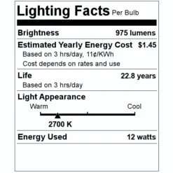 Halco LED Reflector Flood Retrofit (84987) -Light Bulbs Sales 84987 Lighting Facts Labelmd