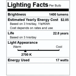 Maxlite LED Reflector Flood Retrofit (96582) -Light Bulbs Sales 96582 Lighting Facts Labelmd