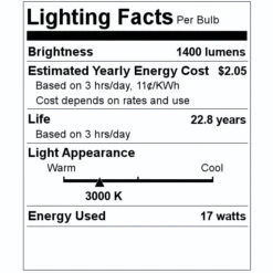 Maxlite LED Reflector Flood Retrofit (96583) -Light Bulbs Sales 96583 Lighting Facts Labelmd